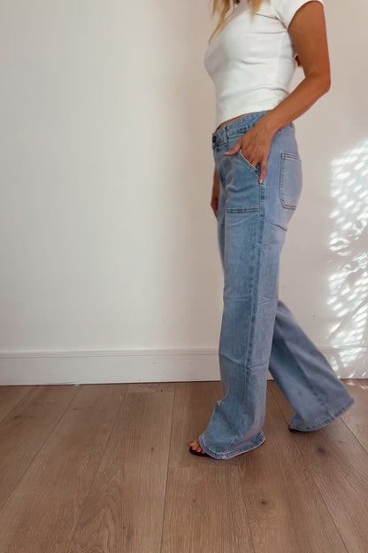 Light Blue Wide Leg Toxik Jeans