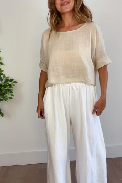 Lightweight Boxy Crop Tee