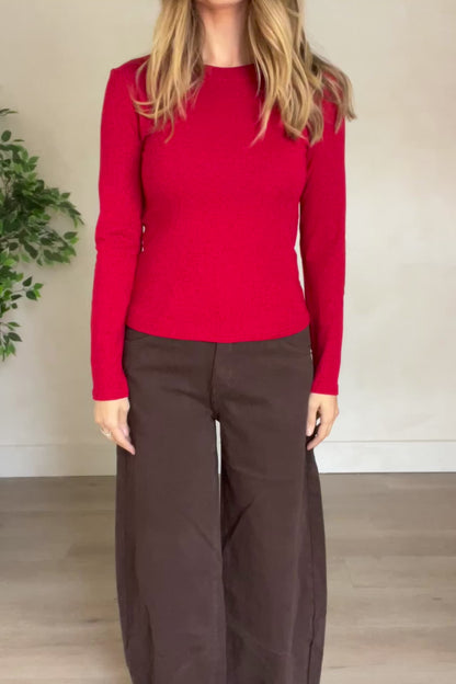 Fleece Lined Basic Top