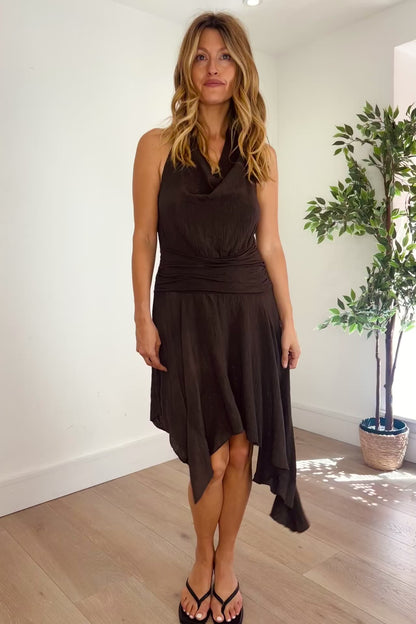 Halter Neck Handkerchief Dress