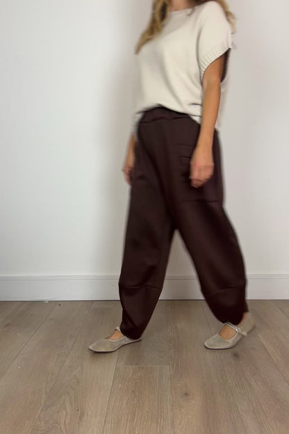 Barrel Shape Scuba Trousers