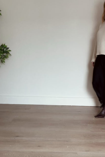 Satin Skirt With Lace Detail and Split