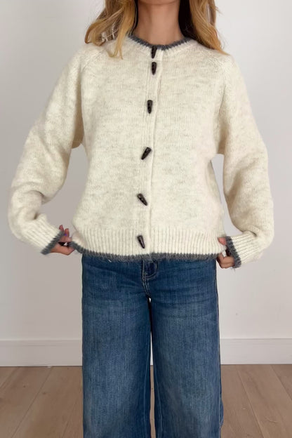 Fluffy Toggle Cardigan