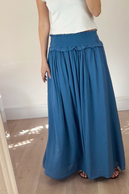 Blue Maxi Skirt