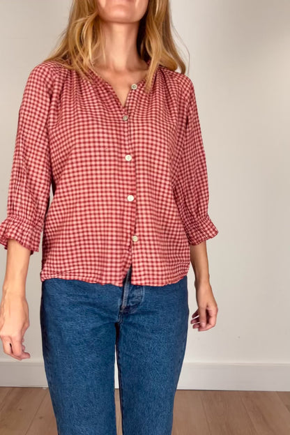 Gingham Blouse