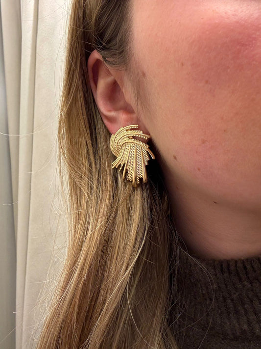 Gold Swirl earrings