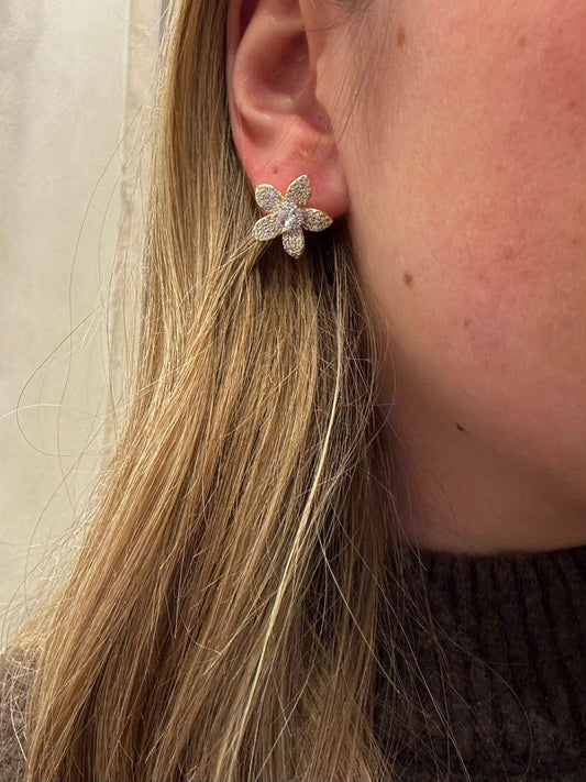 Flower earrings