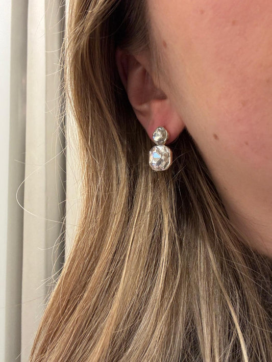 Double Diamonte Earing
