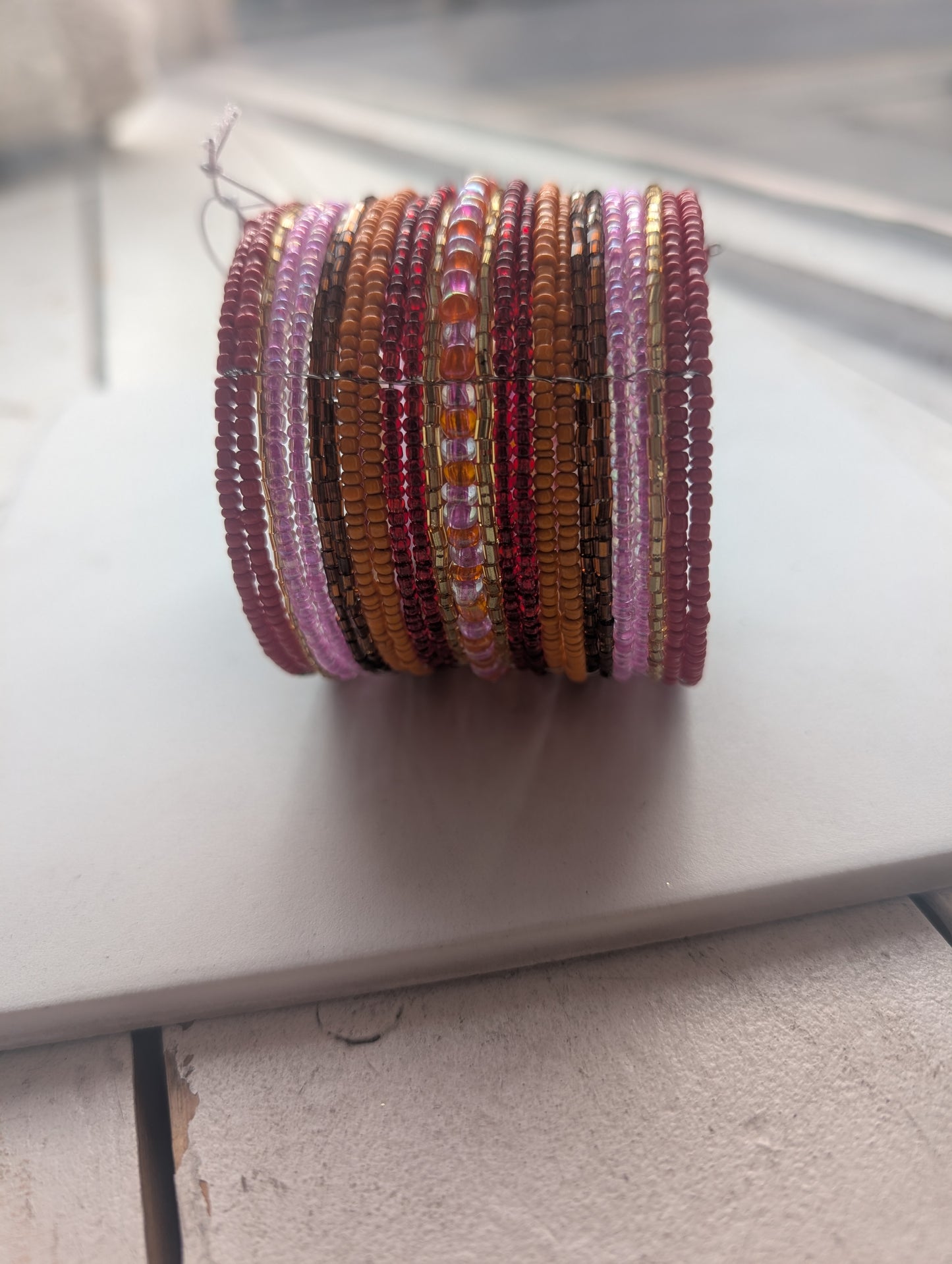 Suzie Blue Pink mix Bangle